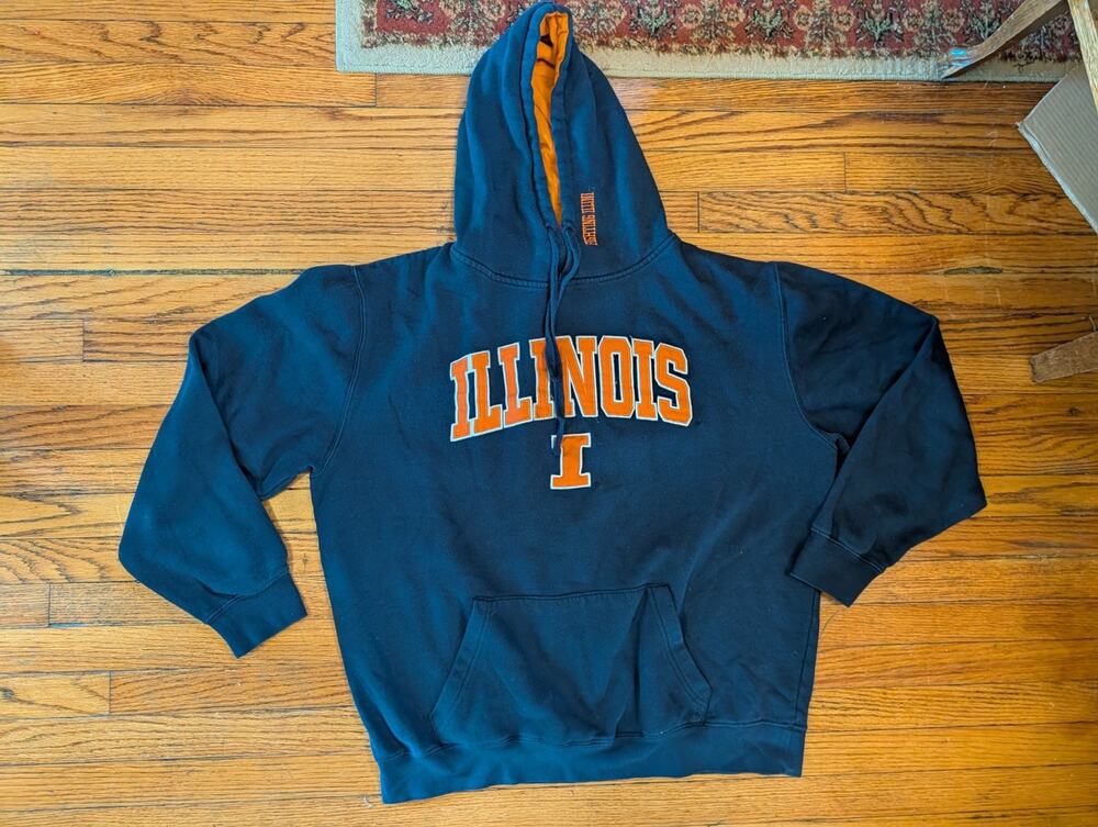 Stadium Athletics University Illinois Hoodie Sweatshirt Colleseum Men's XL